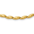 Leslie's 14K Polished and Satin 4.2mm Fancy Link Necklace