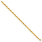 Leslie's 14K Polished and Satin 4.2mm Fancy Link Bracelet - Image 2