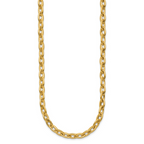 Leslie's 14K Polished Fancy 5.5mm Oval Link Necklace - Image 2
