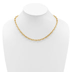 Leslie's 14K Polished Fancy 5.5mm Oval Link Necklace - Image 3