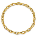 Leslie's 14K Polished Fancy 5.5mm Oval Link Bracelet - Image 4