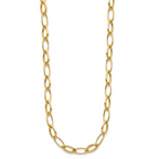 Leslie's 14K Polished Fancy Oval and Navette Link Necklace - Image 2