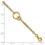 Leslie's 14K Polished 2-Strand Double Circle w/ .5in Ext. Bracelet - Image 5