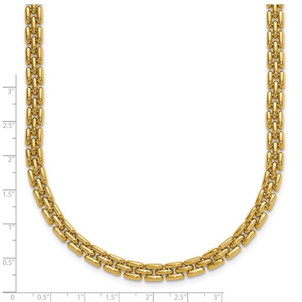 Leslie's 14K Polished 6.3mm Fancy Link Necklace - Image 5