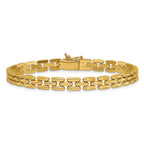 Leslie's 14K Polished 6.3mm Fancy Link Bracelet - Image 3