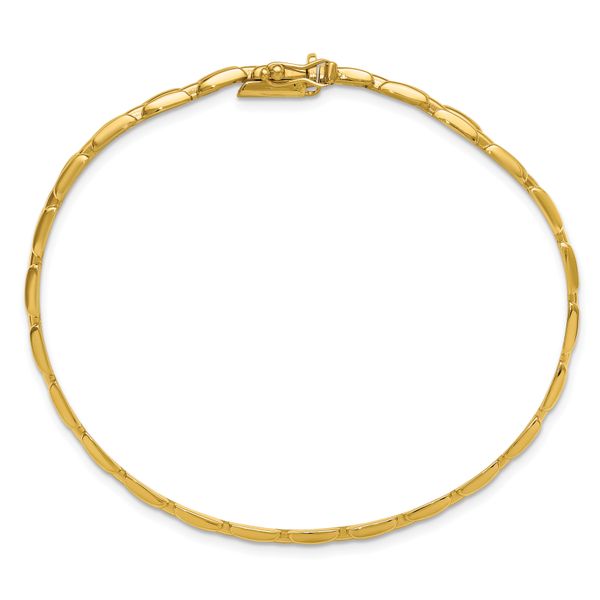 Leslie's 14K Polished 6.3mm Fancy Link Bracelet - Image 4