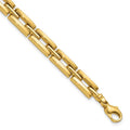 Leslie's 14K Polished 6.5mm Fancy Link Bracelet