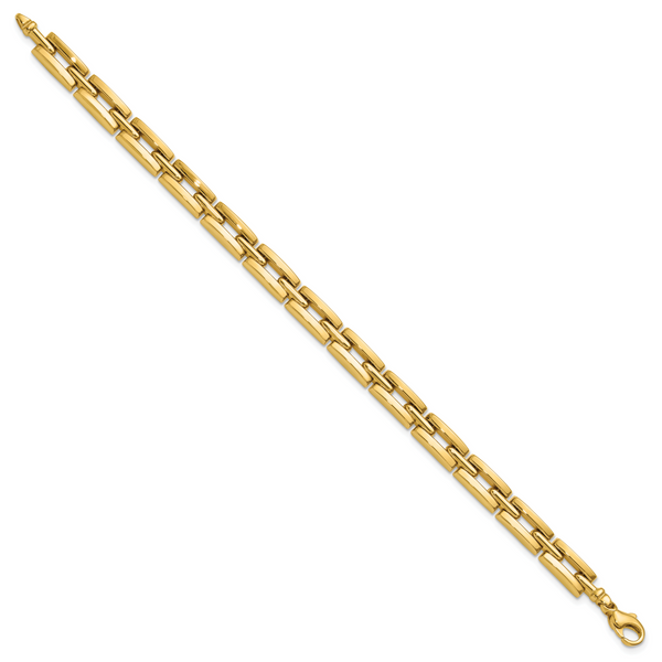 Leslie's 14K Polished 6.5mm Fancy Link Bracelet - Image 2