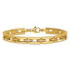 Leslie's 14K Polished 6.5mm Fancy Link Bracelet - Image 3
