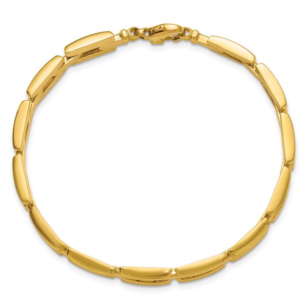 Leslie's 14K Polished 6.5mm Fancy Link Bracelet - Image 4