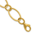 Leslie's 14K Polished Fancy Mixed Oval Link Bracelet