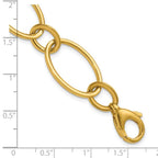 Leslie's 14K Polished Fancy Mixed Oval Link Bracelet - Image 5