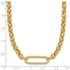 Leslie's 14K Polished Fancy Elongated Oval Link Necklace - Image 5