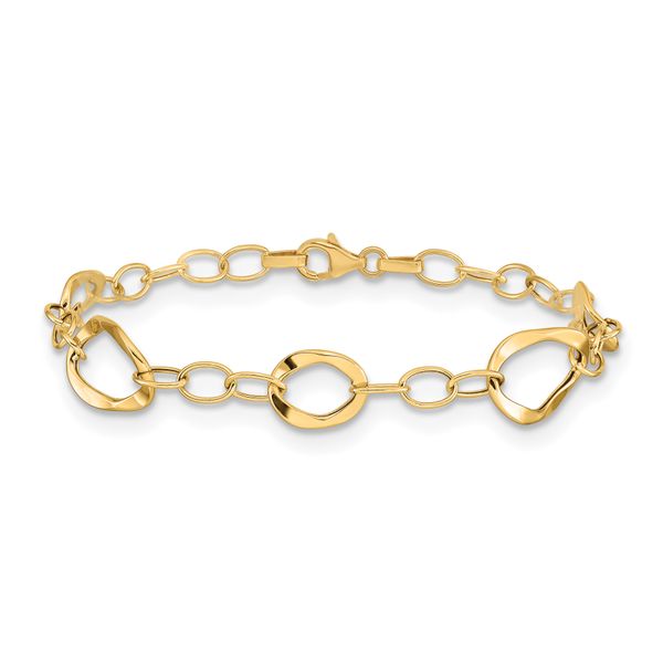 Leslie's 14K Polished Fancy Link Bracelet - Image 3