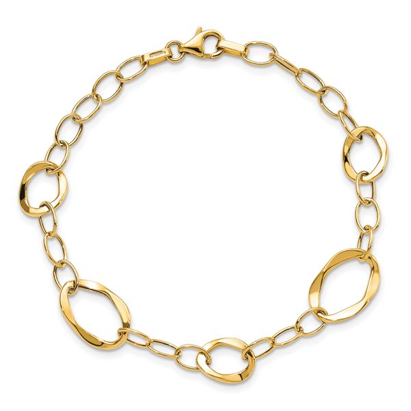 Leslie's 14K Polished Fancy Link Bracelet - Image 4