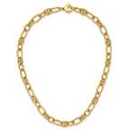 Leslie's 14K Polished Mixed Oval and Anchor Link Necklace - Image 4