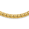 Leslie's 14K Polished and Brushed Fancy 8.0mm Necklace
