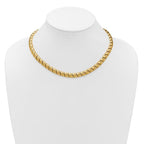 Leslie's 14K Polished and Brushed Fancy 8.0mm Necklace - Image 2