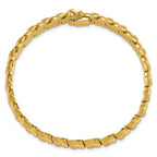 Leslie's 14K Polished and Brushed Fancy 8.0mm Bracelet - Image 4