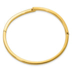 Leslie's 14K Polished Fancy Bypass Hinged Bangle - Image 2