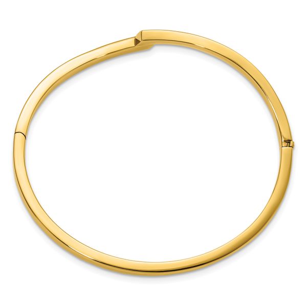 Leslie's 14K Polished Fancy Bypass Hinged Bangle - Image 2