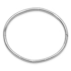 Leslie's 14K White Gold Polished Fancy Wavy Hinged Bangle - Image 2