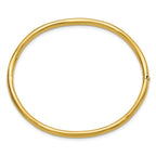 Leslie's 14K Polished Fancy Wavy Hinged Bangle - Image 2