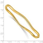 Leslie's 14K Polished Fancy Wavy Hinged Bangle - Image 3