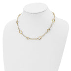 Leslie's 14K Polished Fancy Link w/2in ext. Necklace - Image 4