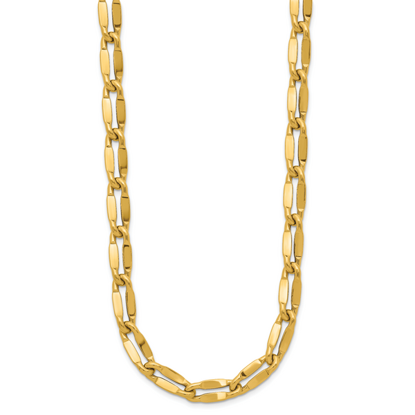 Leslie's 14K Polished Fancy Contoured Link Necklace - Image 2