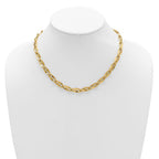 Leslie's 14K Polished Fancy Contoured Link Necklace - Image 3