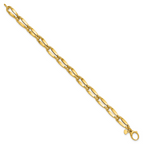 Leslie's 14K Polished Fancy Contoured Link Bracelet - Image 2