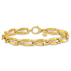 Leslie's 14K Polished Fancy Contoured Link Bracelet - Image 3