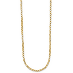Leslie's 14K Polished Fancy Flat Cable Link Necklace - Image 2