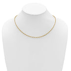 Leslie's 14K Polished Fancy Flat Cable Link Necklace - Image 3