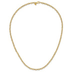 Leslie's 14K Polished Fancy Flat Cable Link Necklace - Image 4