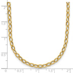 Leslie's 14K Polished Fancy Flat Cable Link Necklace - Image 5