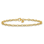 Leslie's 14K Polished Fancy Flat Cable Link Bracelet - Image 3