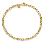 Leslie's 14K Polished Fancy Flat Cable Link Bracelet - Image 4