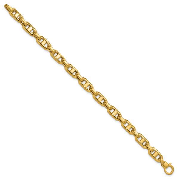 Leslie's 14K Polished Fancy Mariner Link Bracelet - Image 2