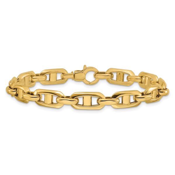 Leslie's 14K Polished Fancy Mariner Link Bracelet - Image 3