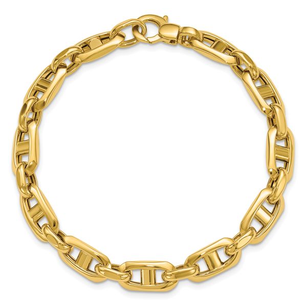 Leslie's 14K Polished Fancy Mariner Link Bracelet - Image 4
