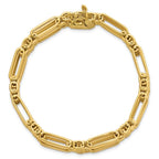 Leslie's 14K Polished Fancy 10.0mm Link Bracelet - Image 4
