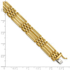 Leslie's 14K Polished Fancy 10.0mm Link Bracelet - Image 5