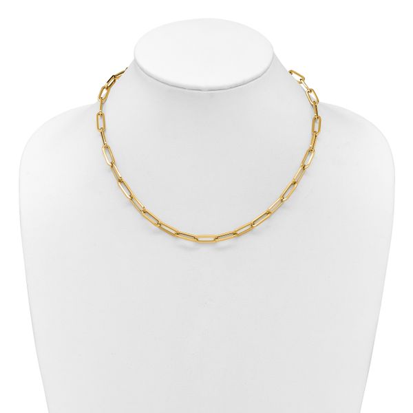 Leslie's 14K Polished Fancy Link Necklace - Image 3