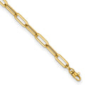 Leslie's 14K Polished Fancy Link with 1in ext Bracelet