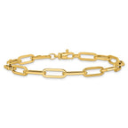 Leslie's 14K Polished Fancy Link with 1in ext Bracelet - Image 3