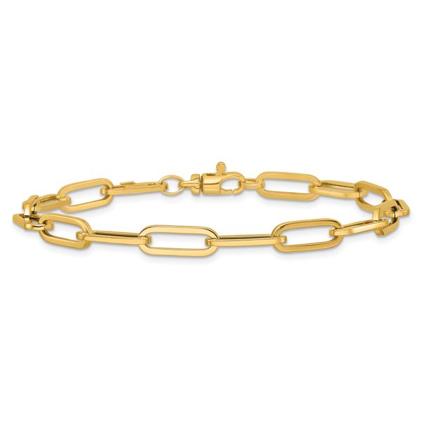 Leslie's 14K Polished Fancy Link with 1in ext Bracelet - Image 3