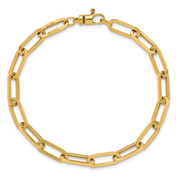 Leslie's 14K Polished Fancy Link with 1in ext Bracelet - Image 4