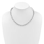 Leslie's 14K White Gold Polished Fancy Link Necklace - Image 3